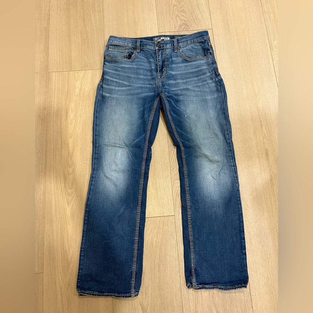 BKE Derek Bootleg Blue Jeans